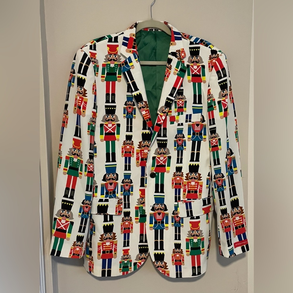 Men’s Jacket Blazer Shinesty Brand Christmas Nutcrackers Design Size 42